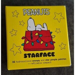 SNOOPY STARFACE HYDRO-STAR COMPACT SET PEANUTS LIMITED EDITION 32 PIMPLE PATCHES